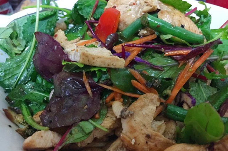 Make Warm Chicken Salad with Veggies