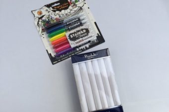 Decorate Handkerchiefs with Stained Sharpies
