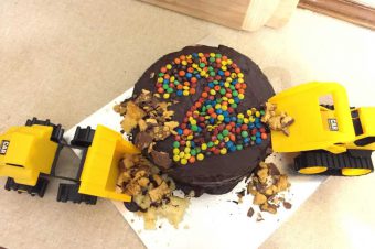 Digger Birthday Cake