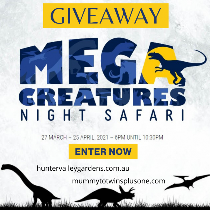 Win a family pass to the Mega Creatures Night Safari in the Hunter Valley