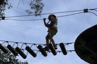 Climbing at Treetops Adventure Western Sydney